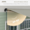 13' x 10' Retractable Awning, 280gsm UV Resistant Sunshade Shelter, for Deck, Balcony, Yard