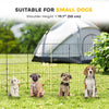 Foldable Metal Exercise Dog Playpen, Expandable Pet Fence for Small & Medium Dogs, 20