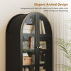 Arched Kitchen Pantry Cabinet, 71