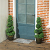 Set of 2 Artificial Plants, Topiary Spiral Boxwood Trees with Pot, for Home Indoor Outdoor Decor, 90cm