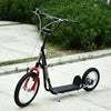Youth Kick Scooter with Adjustable Handlebar and 16'' Inflatable Rubber Wheel for Kids and Teens 5+ Year Old