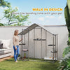 Large Catio Outdoor Cat Enclosure with Waterproof Cover, Walk-in Cat Patio w/ 5 Adjustable Platforms & Hammock 79