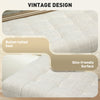 Storage Ottoman, Linen Fabric End of Bed Bench with Button Tufted Storage Bench for Bedroom, Beige