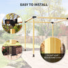 8PCS Pergola Kit, Pergola Brackets with 3-Way & 4-Way Corner Brackets for 4