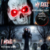 6FT Life Size Halloween Animatronics, Animated Grim Reaper Halloween Decorations with Sound Touch Activated and LED Eyes