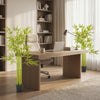 4FT Artificial Bamboo Tree Set of 2, Faux Decorative Plant in Nursery Pot for Indoor Decor