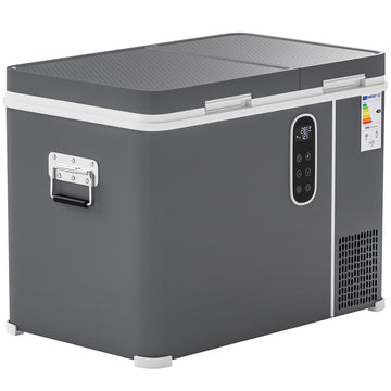 12 Volt Car Refrigerator, Dual Zone 48 QT Car Fridge with App Control, 12/24V DC and 100-240V AC,
