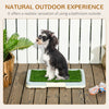 Puppy Training Pad, Indoor Portable Puppy Pad, with Artificial Grass, Grid, Panel, Tray, 18.3