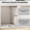 Pull Out Garbage Bin for Kitchen, 30L Under Sink Garbage Can, 2 Removable Compartments, Grey