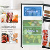 3.2 Cu Ft Compact Refrigerator, Mini Fridge with Freezer, Adjustable Shelves and Reversible Doors for Bedroom