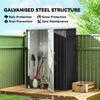 5 x 3ft Outdoor Storage Shed Metal Garden Shed Cabanon with Sloped Roof, Lockable Door for Tool