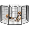 8 Panel Pet Playpen Play Yard Fence Home DIY Heavy-Duty Metal Foldable Indoor Outdoor 39