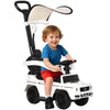 Mercedes-Benz G350 Licensed Push Car, 3-in-1 Toddler Sliding Car with Horn, Steering, Foot Rest, Seat Storage, White