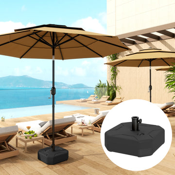 Square Patio Umbrella Base Holder, Outdoor Umbrella Stand, 17.7