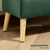 Storage Ottoman with Lid, Velvet Upholstered Storage Bench with Wood Legs for Living Room, Dark Green