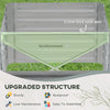 Galvanized Raised Garden Bed, Steel Outdoor Planters with Reinforced Rods, 71