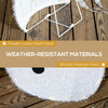 Light Up Snowman Yard Decoration, Lighted Snowman Christmas Decoration for Indoor and Outdoor, White