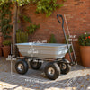 Steel Garden Cart with Handle and 10