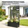 Metal Planter Box with Trellis, 44.5