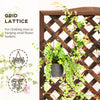Wood Planter with Trellis, Raised Garden Bed to Grow Vegetables for Backyard, 30