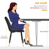 Dining Chairs Set of 2, Modern Kitchen Chair with PU Leather Upholstery and Steel Legs for Living Room, Bedroom