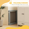 Freestanding Pet Gate, Folding Dog Gate with 2 Support Feet, 24