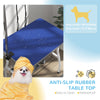 Dog Grooming Table w/ Adjustable Arm, Mesh Tray,  Two Nooses, Rubber Surface, 35