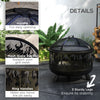 Outdoor Metal Fire Pit, 24