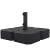 Patio Umbrella Base with Wheels & Brake Heavy Duty Outdoor Umbrella Stand Holder for for 1.5