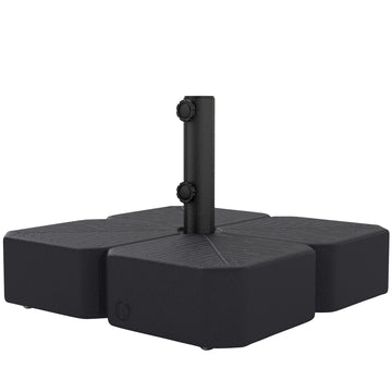 Patio Umbrella Base with Wheels & Brake Heavy Duty Outdoor Umbrella Stand Holder for for 1.5