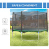 Soozier 14 FT Trampoline Net Enclosure Trampolining Bounce Safety Accessories w/ 8 Poles Net Enclosure Only, Black