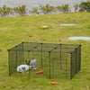 Small Animal Cage for Bunny, Guinea Pig, Chinchilla, Hedgehog, Portable Pet Enclosure with Door, 16 Panels