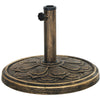 26 lbs Resin Round Patio Umbrella Base, Umbrella Stand Base, Outdoor Umbrella Stand for 1.3