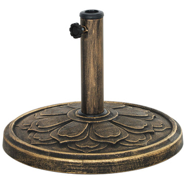 26 lbs Resin Round Patio Umbrella Base, Umbrella Stand Base, Outdoor Umbrella Stand for 1.3