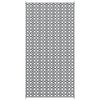 Reversible Outdoor Rug, Waterproof Plastic Straw RV Rug with Carry Bag, 9' x 18', Black and White Clover