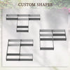 Steel Raised Garden Bed, Set of 5 Large Box Planters for Outdoor Plants Vegetables Flowers Herbs, 8x8x1ft, Grey