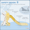 Qaba Toddler Slide Indoor for Kids 1.5-3 Years Old, Space Theme Climber Slide Playset, Grey