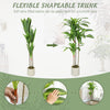 4FT Dracaena Fake Plant, Artificial Plant with Bendable Trunks for Home Office Decor, Green