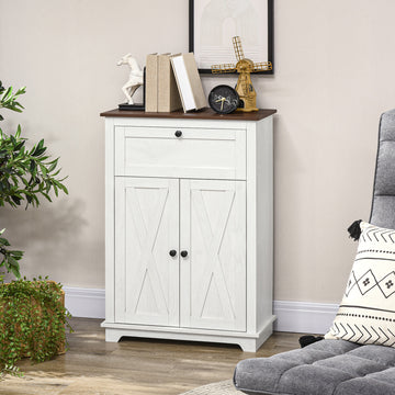 Farmhouse Sideboard Storage Cabinet with Doors and Drawer for Kitchen, Living room, 23.6