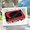 Dog Bike Trailer, Pet Cart Bicycle, Wagon Cargo Carrier Attachment with Hitch, Reflectors, Flag for Small Medium Dogs, Pet Wheelchair for Travelling, Red
