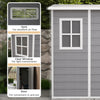 4x5 Lean to Garden Shed with Window Lockable for Garden Tool Storage