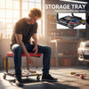 Rolling Mechanic Stool, 300 LBS Capacity Garage Stool with 2