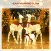3 Piece Lighted Christmas Reindeer Family, 55