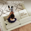 Corner Sofa with Changeable Chaise, Corduroy L-Shaped Sectional Sofa with Pocket Spring, 2 Pillows