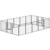 16 Panels Dog Playpen with Strap, Portable & DIY, for Medium Dogs, for Yard, RV, Camping, Garden, 31.5
