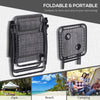 Zero Gravity Chair Set of 2 Patio Chair with Side Table Cupholders and Pillows for Pool, Backyard, Lawn, Dark Grey