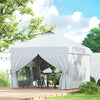 10' x 10' Pop Up Canopy Tent, Instant Sun Shelter, Tents for Parties, with Wheeled Carry Bag, for Outdoor, Garden, Patio