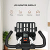Soozier Adjustable Upright Stationary Exercise Bike w/ LCD Display, Indoor Cycling Bike for Home w/ Adjustable Resistance