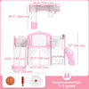 Qaba 7 in 1 Toddler Slide with Basketball Hoop, Climbing Frame, Telescope, Drawing Board, Storage Box for Ages 1-3