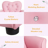 Qaba Kids Mini Princess Sofa Toddler Chair Children Upholstered Tufted Armchair Activity Couch Reclining Seat Boys Girls Furniture Pink
